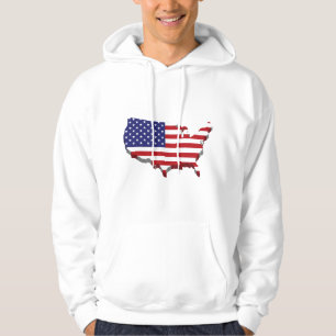 Sweat - shirt à capuche patriotique masculin
