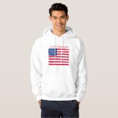 Sweat - shirt à capuche patriotique masculin (Devant entier)