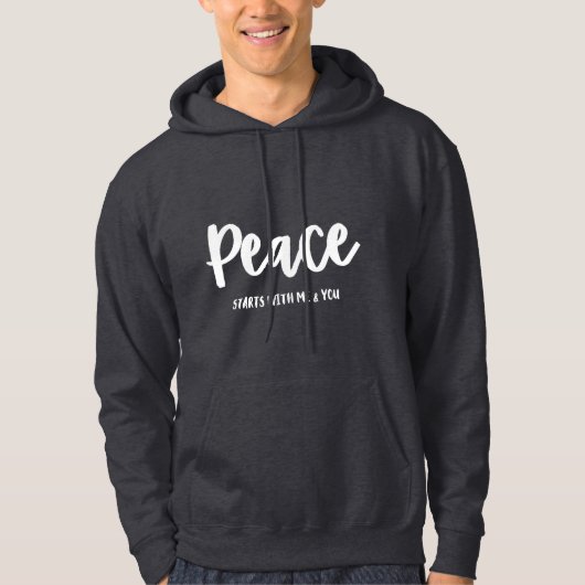 SWEAT - SHIRT À CAPUCHE PEACE (Devant)