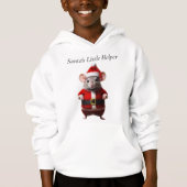 Sweat - shirt à capuche - Père Noël Little Helper (Devant)