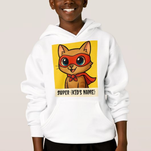 Sweat - shirt à capuche personnalisé pour enfants  (Devant)