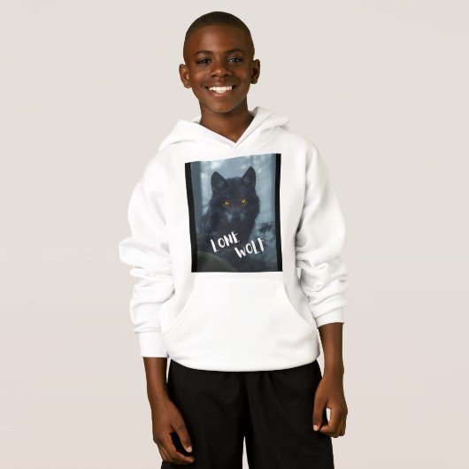 sweat - shirt à capuche pour enfants (conception d (Devant entier)