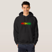 Sweat - shirt à capuche Rasta (Devant entier)