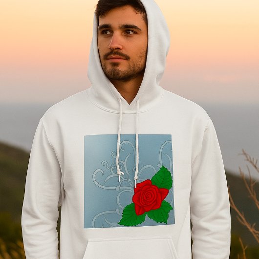 Sweat - shirt à capuche Red Rose Mens