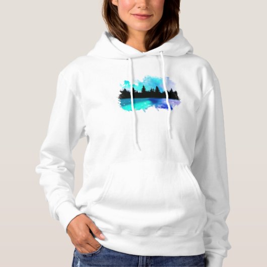 Sweat - shirt à capuche Réflexions de jour (Devant)