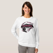 Sweat - shirt à capuche rose de dames d'art de (Devant entier)