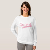 Sweat - shirt à capuche rose de garde (Devant entier)