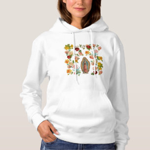 Sweat - shirt à capuche rose de Guadalupe des