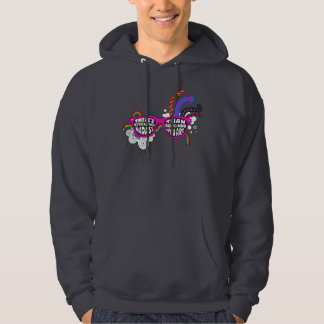 Sweat - shirt à capuche rose de lunettes de soleil