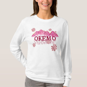Sweat - shirt à capuche rose de montagne de thèm