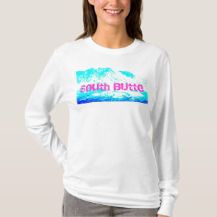 Sweat - shirt à capuche rose et bleu de butte du