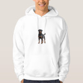 Sweat - shirt à capuche Rottweiler - Conception do (Devant)