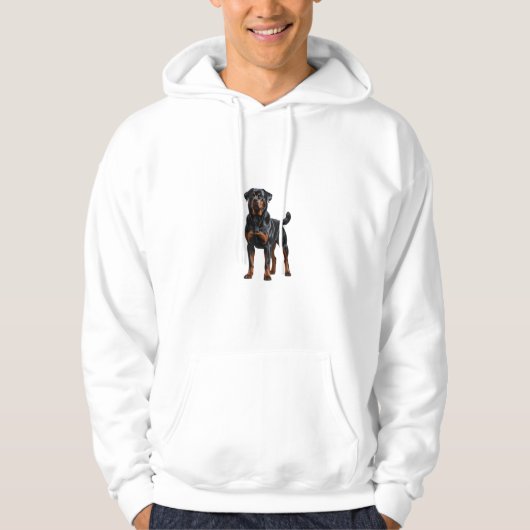 Sweat - shirt à capuche Rottweiler - Conception do (Devant)