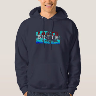 Sweat - shirt à capuche rouge, blanc, bleu de