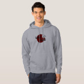 SWEAT - SHIRT À CAPUCHE ROUGE de cercle d'orteil (Devant entier)