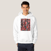 Sweat - shirt à capuche rouge de technologie de (Devant entier)