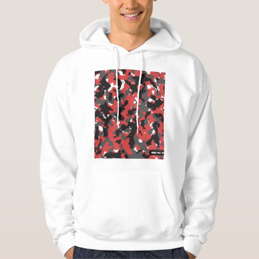 Sweat - shirt à capuche rouge de technologie de (Devant)