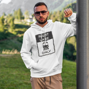 Sweat - shirt à capuche routier de la voie droite