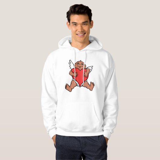 Sweat - shirt à capuche Saint-Valentin  Sweatshirt (Devant entier)