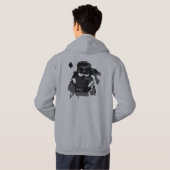 Sweat - shirt à capuche samouraï (Dos entier)