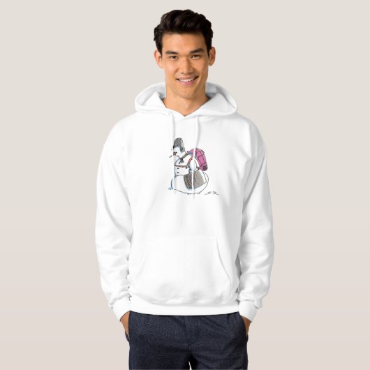Sweat - shirt à capuche Snowman (Devant entier)
