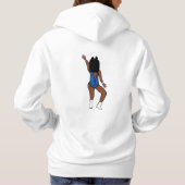 Sweat - shirt à capuche Spark U bleu #2 (Dos)