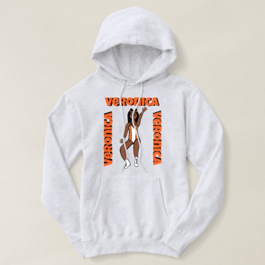 Sweat - shirt à capuche Spark U Orange #2 (Design devant)