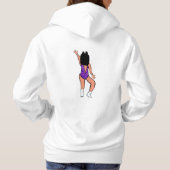 Sweat - shirt à capuche Spark U violet #2 (Dos)