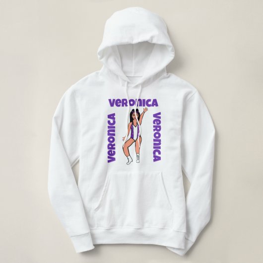Sweat - shirt à capuche Spark U violet #2 (Design devant)