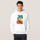 Sweat - shirt à capuche "Swe Pac Sun" en style Gra (Devant entier)