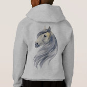 Sweat - shirt à capuche Sweatshirt de cheval perso (Dos)