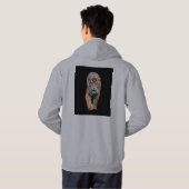 Sweat - shirt à capuche Sweatshirt gris à capuche (Dos entier)