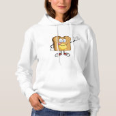 Sweat - shirt à capuche Toast Face Femme (Devant)