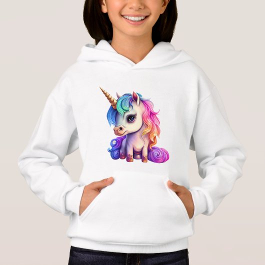Sweat - shirt à capuche Unicorn (Devant)