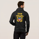 SWEAT - SHIRT À CAPUCHE USN Zipper (Dos entier)