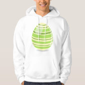 Sweat - shirt à capuche vert OEufs de Pâques (Devant)
