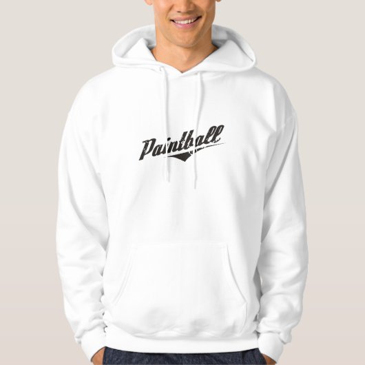 Sweat - shirt à capuche vintage de Paintball (Devant)
