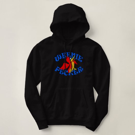 Sweat - shirt à capuche Weenie Pecker (Design devant)