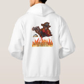 Sweat - shirt à capuche Wild West Outlaw (Dos)