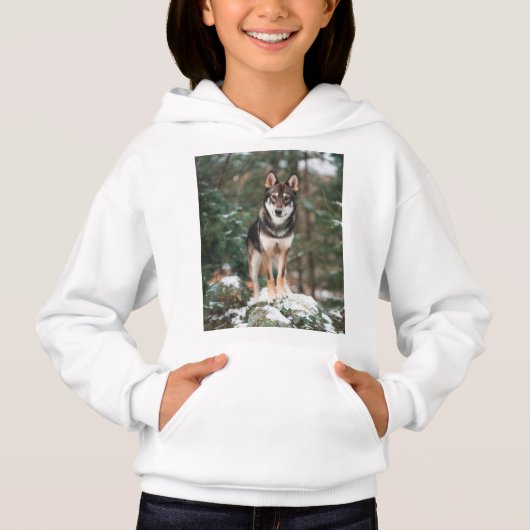 Sweat - shirt à capuche Wolfdog (Devant)