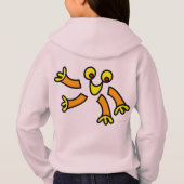 sweat - shirt à capuche zip amusant (Dos)