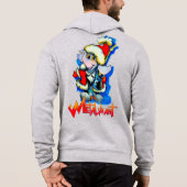 Sweat - shirt à capuche Zip avant adulte des Fêtes (Dos)
