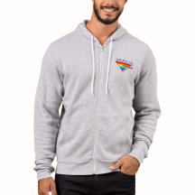 Sweat - shirt à capuche zip avant/arrière DelVal L