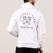 Sweat - shirt à capuche zip avec logo arrière (Dos)