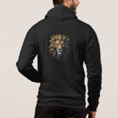 Sweat - shirt à capuche Zip basse poly de tête de (Dos)