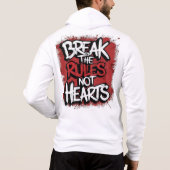 Sweat - shirt à capuche zip blanc classique - Conf (Dos)