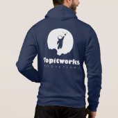 Sweat - shirt à capuche Zip bleu Astro (Dos)