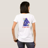 Sweat - shirt à capuche zip Blue PitBull Love (Dos entier)
