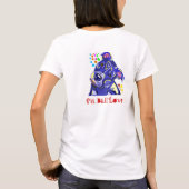 Sweat - shirt à capuche zip Blue PitBull Love (Dos)