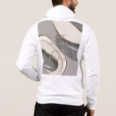 Sweat - shirt à capuche zip complet dans graphique (Dos)